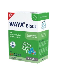 Medis Waya Biotic kapi za novorođenčad, dojenčad i djecu 1+1 Promo pakiranje, dodatak prehrani