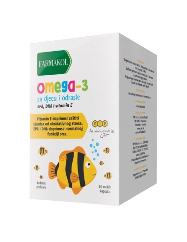 Pip Farmakol Omega-3 meke kapsule, dodatak prehrani