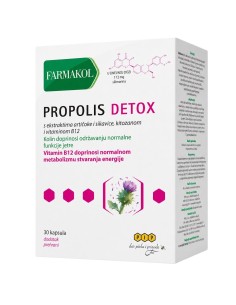 Pip Farmakol Propolis Detox kapsule, dodatak prehrani