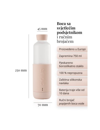 Equa staklena boca Glow