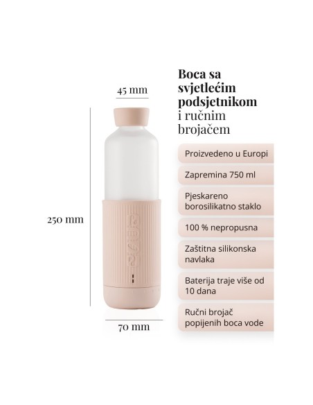 Equa staklena boca Glow
