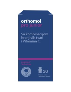Orthomol Pro Junior tablete za žvakanje, dodatak prehrani