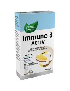 Zona Vital Immuno 3 Activ tablete 1+1 PROMO, dodatak prehrani 2