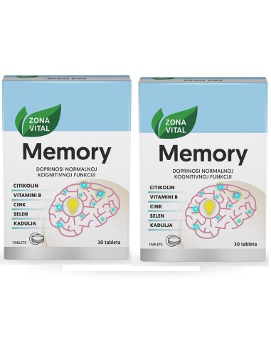 Zona Vital Memory tablete 1+1 PROMO, dodatak prehrani