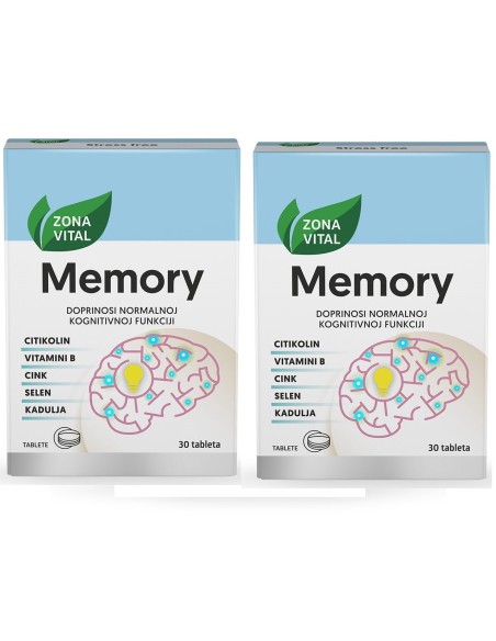 Zona Vital Memory tablete 1+1 PROMO, dodatak prehrani