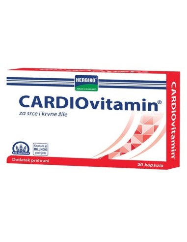 Herbiko Cardiovitamin kapsule, dodatak prehrani