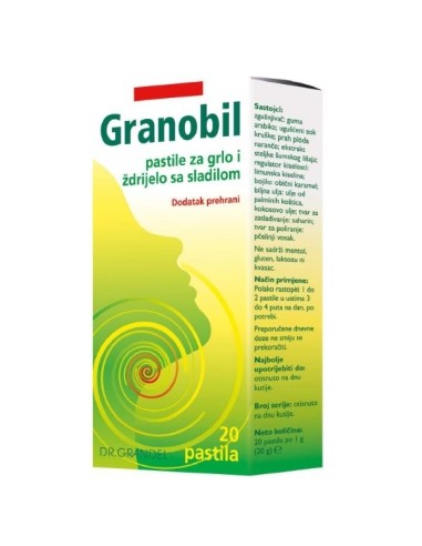 Dr. Grandel Granobil Pastile, dodatak prehrani
