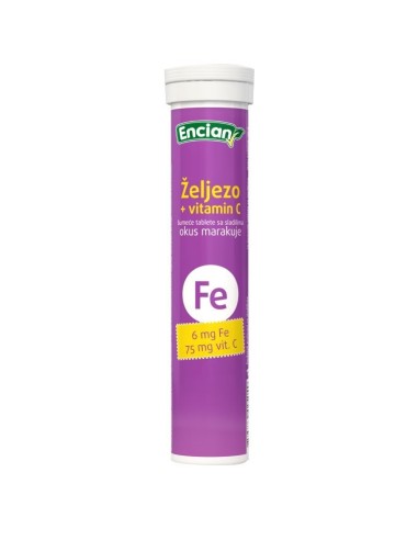 Encian Megafit željezo + vitamin C šumeće tablete